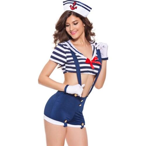 Sexy Sailor Cosplay Costume 1321 sea navy costume sexy women role playing Uniform Temptation