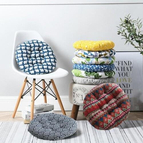 Nodic Round Chair Cushion Printed Thicken Seat Cushions Pillows Throw Pillows Office Meditation Chair Cushion Floor Home Decor