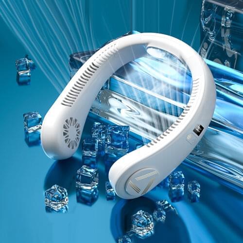 Xiaomi Hanging Neck Fan Portable Refrigeration Ice Sense Neck Fan USB Cooler Leafless Fan Electric Fan For Outdoor dropshipping