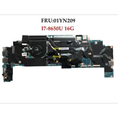 High quality FRU:01YN209 for Lenovo Thinkpad X1 Carbon Type Laptop Motherboard 01YN209 I7-8650U 16GB RAM 100% Fully Tested