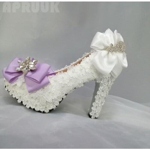 Women wedding/party shoes super high 11CM block heels platforms proms dress pumps shoes with big luxury rhinestones plus size