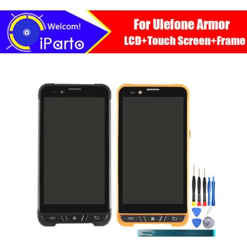 4.7 inch Ulefone Armor LCD Display+Touch Screen + Frame 100% Original Tested Digitizer Glass Panel Replacement For Armor Phone