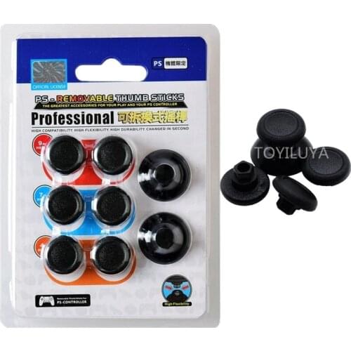 10set Removeable Thumb Sticks Analog Joystick Thumb JoyStick For Sony PlayStation4 PS4 Dualshock 4 PS 4 Controller Repair Parts
