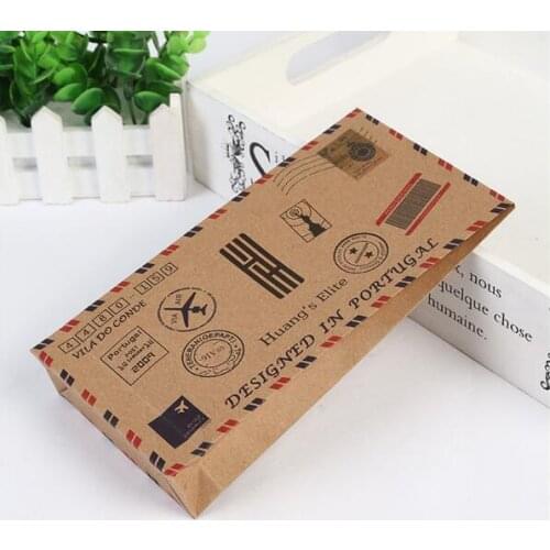 1000pcs/lot envelope travel design Paper bag Gift bag Stockings packing bag gift Packaging Wedding Christmas Use