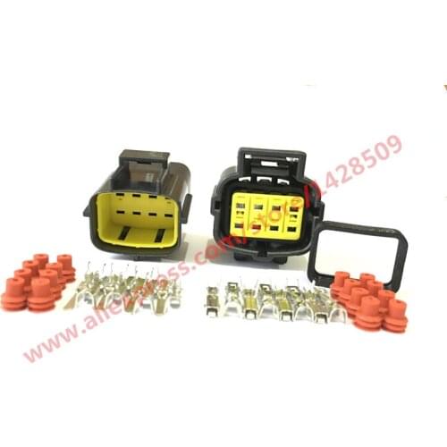 20 Set 8 Pin 174984-2 174982-2 Female And Male Waterproof Wire Connector Plug Car Auto Sealed Car Truck Denso Connectors