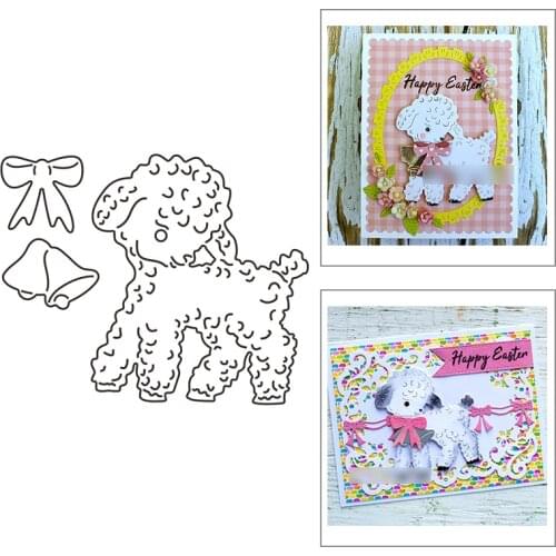 2021 New Vintage Easter Lamb Metal Cutting Dies For Mould Cut Paper Embossing Craft Making Greeting Card Scrapbooking No Stamps