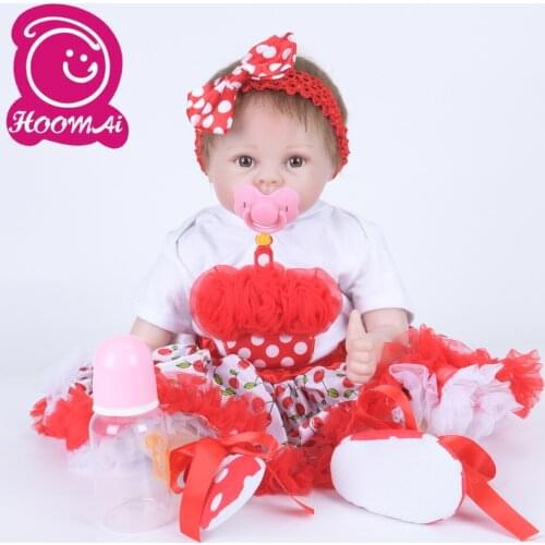 22"Rare Newborn Baby Doll Cloth Body Realistic Lovely Baby Doll Bebe Reborn Doll Toy For Childrens Day Kid Christmas Gifts 55cm