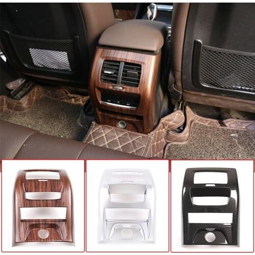 3Colors Car Interior Rear Air Conditioning Vent Kick Guard Cover Trim ABS Chrome For BMW X3 X4 G01 G02 2018-2019 Car Accessories