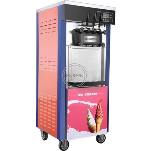 3 flavors stainless steel 28L/h colorful soft serve ice cream for sale