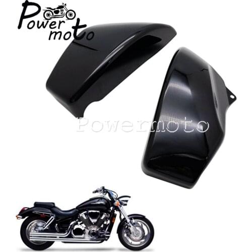 For Honda VTX1800 VTX 1800 R/Retro S/Spoke N/Neo F T/Tourer 02-08 Black ABS Plastic Battery Side Cover Side Faring Panel Guards