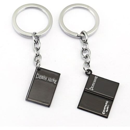 HOT Japan Anime Death Note Black Notebook Alloy Keychain Key Chains Keyring Key Chain Accessories