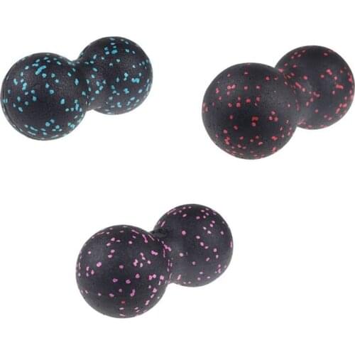 EPP Double Peanut Massage Lacrosse Ball Body Fascia Muscle Relaxation Roller Yoga Exercise Pain Relieve Fitness for Neck Foot