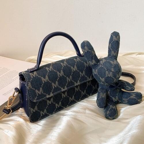 Denim Bag 2021 Summer New Trendy Fashion Single Shoulder Bag Cute Messenger Bag Purses and Handbags Satchels