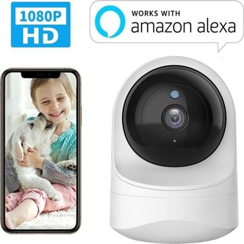 Wouwon 2.4G/5G wifi Camera ip camera HD Mini Indoor 1080p home security Surveillance CCTV Two Way Audio Baby Monitor YI Iot App