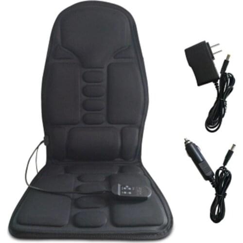 Practical Multifunctional Car Chair Body Massage Heat Mat Seat Cover Cushion Neck Pain Lumbar Support Pad Back Massager