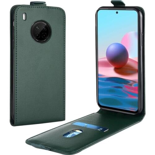 Flip Up and Down Leather Case for Huawei Y9a Case FRL-22 FRL-23 FRL-L22 6.63'' Vertical Cover for Y 9a Case Phone Bag