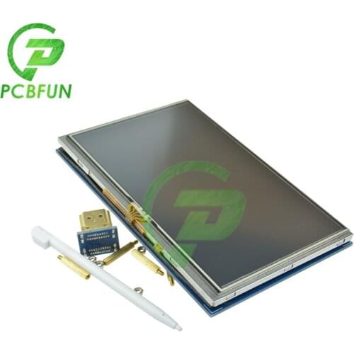New 5 inch 840X480 HDMI Touch Screen TFT LCD Panel Shield Module For Raspberry Pi 800×480 High Resolution LCD Display Module