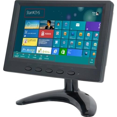 Cheap Small 7 Inch 1024x600 Desktop CCTV Home Security Computer Screen Lcd Monitor With AV BNC VGA HDMI Interface