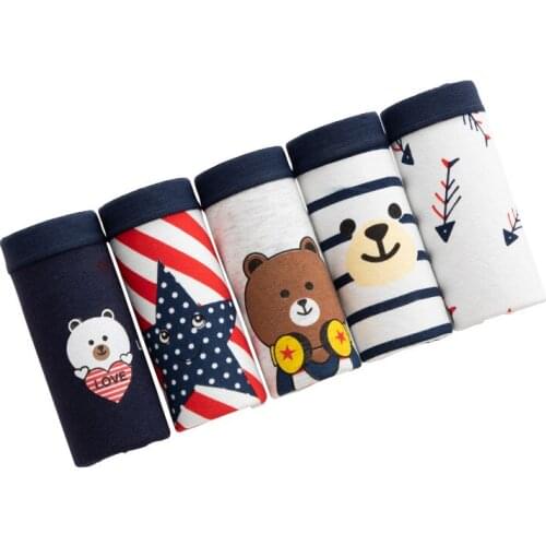 New Underwear Women Cotton Panties Girls Briefs Sexy Panties Cueca Printed Calcinhas Lace Shorts Plus Size Underpant Panty Femme