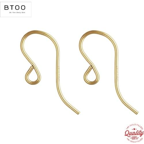 14K Gold Filled French Ear Wire .028" (0.71mm) Gold Ear Wire for Jewelry Making Earrings Accessories Findings for DIY