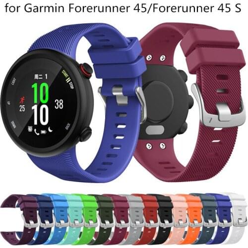 For Garmin Forerunner 45 Silicone Sport Strap Watchbands Wristband Bracelet Watch band With Screwdriver For Forerunner 45S band