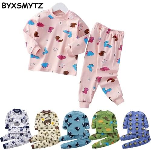 Thermal Underwear Baby Lounge Underwear Spring Autumn Winter Warm Pjamas For Girls Boys Thermal Wear Children Long Johns Kids