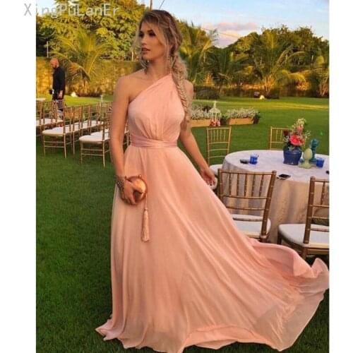 XingPuLanEr Womens One Shoulder Evening Dresses