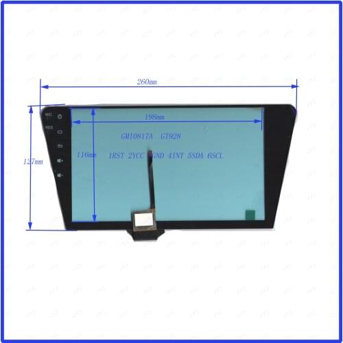 ZhiYuSun Freeshipping GM10817A2 260*127mm 10.1inch Capacitive screen GT928