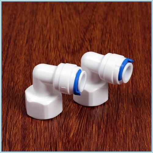5PCS RO Water Fitting Elbow 3/8" OD Hose 1/2" BSP Female Thread Plastic Pipe Quick Osmose Reversa Aquario Connector