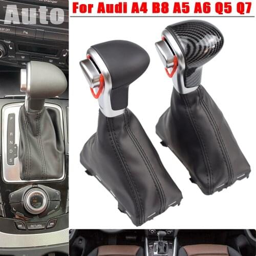 Auto Automatic Gear Shift Knob For Audi A6 C6 A3 8P A4 B8 A5 Q5 2009 2010 2011 2012 2013 2014 4G1 713 139 R