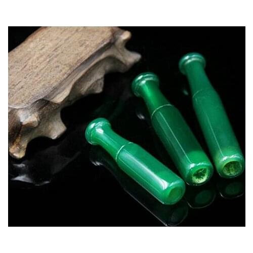 Natural agate Jade green jade dry cigarette holder wholesale
