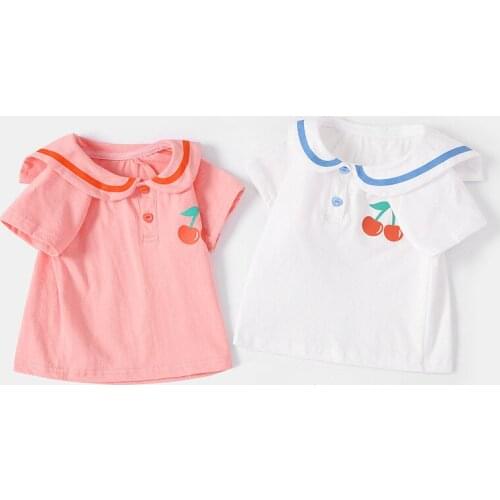 Kids Boys Girl Summer Childrens Male Baby Casual Half-sleeved Infant Bottoming Short Sleeve Tees Baby Girls Print Tops Clothes