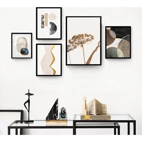 Scandinavian Poster Print Abstract Canvas Painting Nordic Vintage Style Minimalist Wall Art Decoration Picture Home Decor