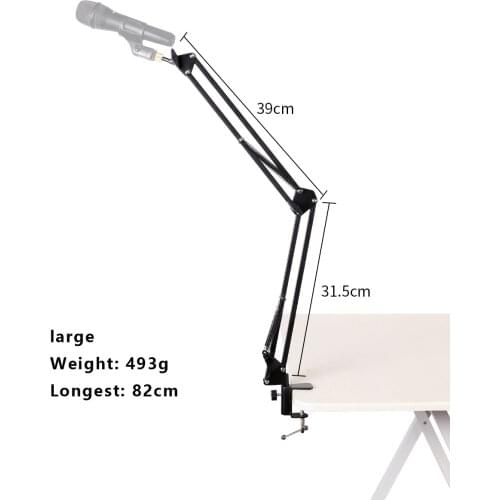 Cantilever microphone stand telescopic stand Microphone Scissor Arm Stand Desktop Mic Clip Holder Tripod Live Cantilever Bracket