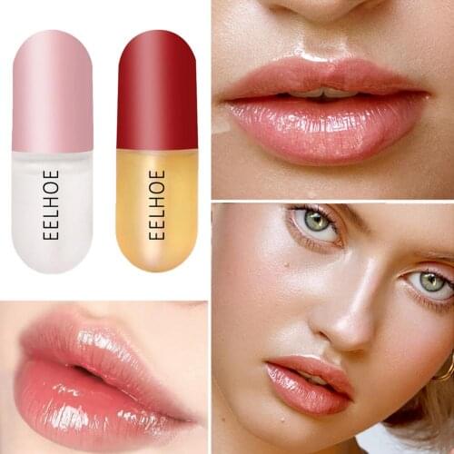 Day Night Instant Volume Lip Plumper Oil Clear Lasting Nourishing Repairing Reduce Lip Fine Line Care Lip Sexy Cosmetic