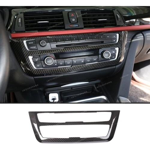 Carbon fiber Center Console Frame Trim For BMW 3 4 Series GT F30 F32 F34 2013-18