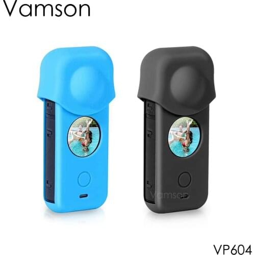 Vamson for Insta 360 Onex2 Accessories Silicone Case Protective Cover Shell Dustproof Lens Sleeve for Insta360 One X2 VP604