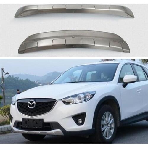 High Quality Stainless Steel Front & Rear Bumper Diffuser Protector Guard Skid Plate For MAZDA CX5 CX-5 2012 2013 2014 2015 2016