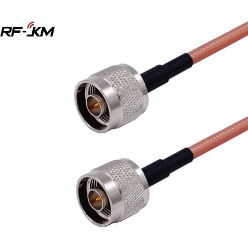 1Pcs RG142 N Male Plug to N Male Plug Straight Connector RF Coaxial Jumper Pigtail Cable 15cm-100cm