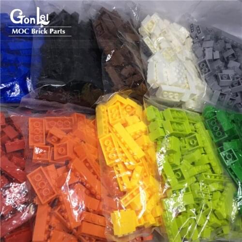 100Pcs/lot City Building Blocks Bricks Parts 3005 3004 3622 3010 3009 3008 3003 3002 3001 Plate 15 Colors DIY Toys for Kids Toy