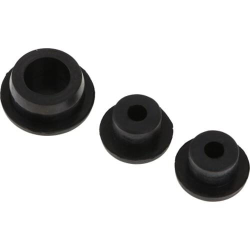 3PCS Jeep JK Wrangler Rubber Removable Plug Set Tailgate Tramp Stamp Tire Carrier Delete Durable Waterproof Plugs