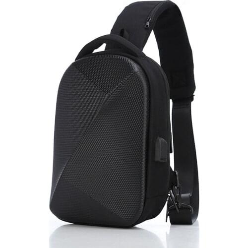 3D Men Cool Chest bag Casual Motorcycle bag Multifunction Crossbody Bag USB charging Shoulder bag boy travel Sling Bag for 2021