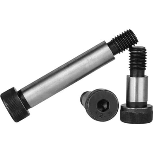 5 Pieces M6 M8 M10 M12 Threaded 12.9 Alloy Steel Hexagon Socket Head Shoulder Screw Plug Screw Shaft Shoulder Limit Bolt