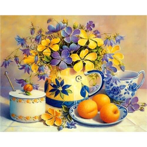 NEW DIY Diamond Embroidery Flowers Full Round Rhinestones Mosaic 5D Diamond Painting Cross Stitch Home Decoration Craft Gift