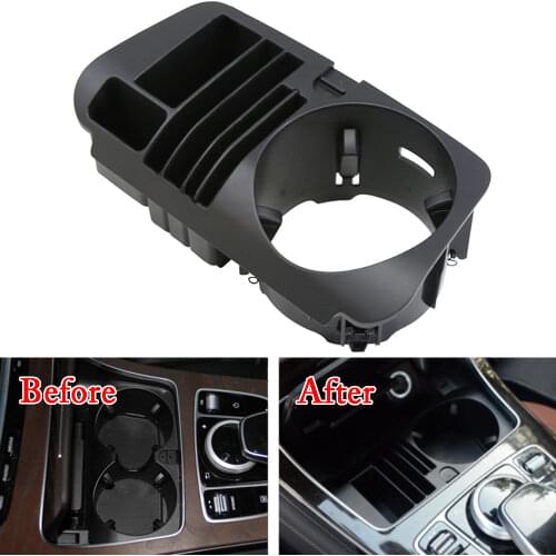 Auto Car Organizer Car central storage box cup holder for Mercedes Benz C class W205 GLC Class X253 E Class W213 For AMG