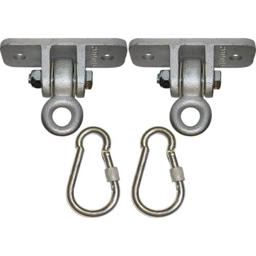 Locking Snap Hooks | Heavy Duty Swing Hook Hangers Seat Trapeze Sets | Static Tension 5000 Lb Capacity