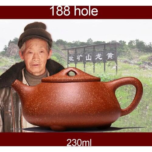 Dragon sand pot teapot handmade gift custom Shipiao pot 188 hole