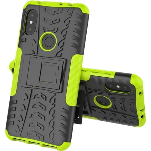 For Xiaomi Redmi Note 5 5 Pro IN Version Note 6 Pro Cover Case Armor Silicone Rugged Hard Plastic Case version With Holder