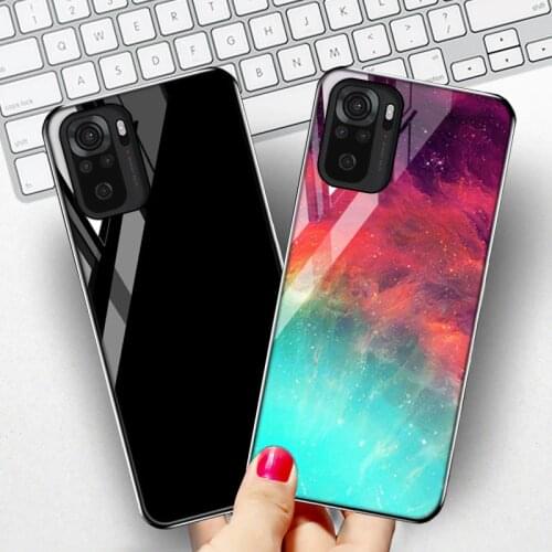 Tempered Glass Case For Xiaomi Redmi Note 10 Pro Cases Luxury Bumper Xiaomi Redmi Note 10s 9 8 9C 9A 9s Poco X3 NFC M3 Max Cover