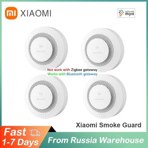 Original Xiaomi Mijia Honeywell Fire Alarm Detector Audible Visual Smoke Sensor Remote Mi Home APP Smart Control fire alarm